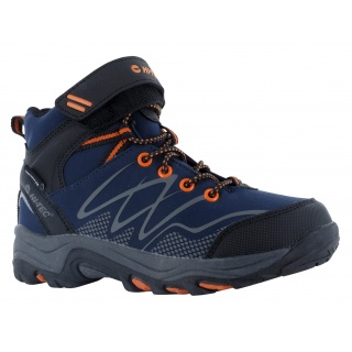 Hi-Tec Wanderschuhe Blackout Mid WP (waterproof/wasserdicht) navyblau/orange Kinder